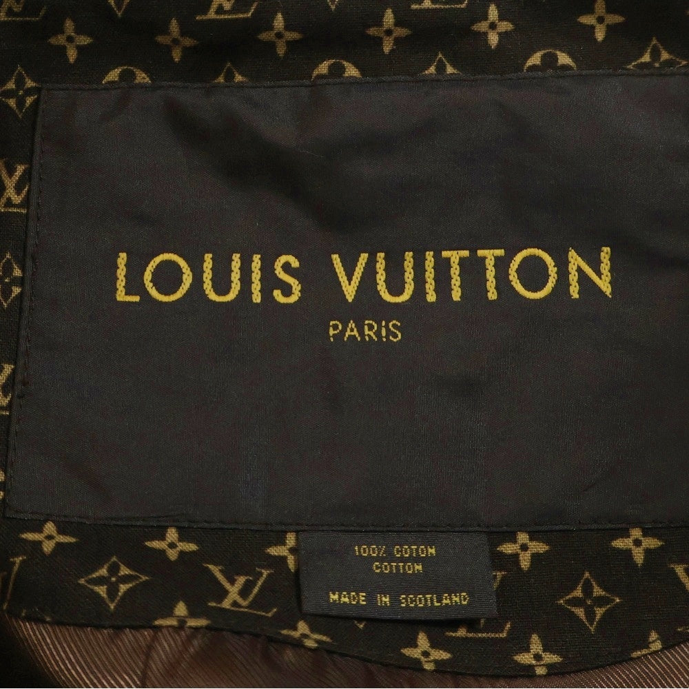 LOUIS VUITTON(ルイヴィトン) モノグラム総柄 コットン ステンカラーコート ブラウン