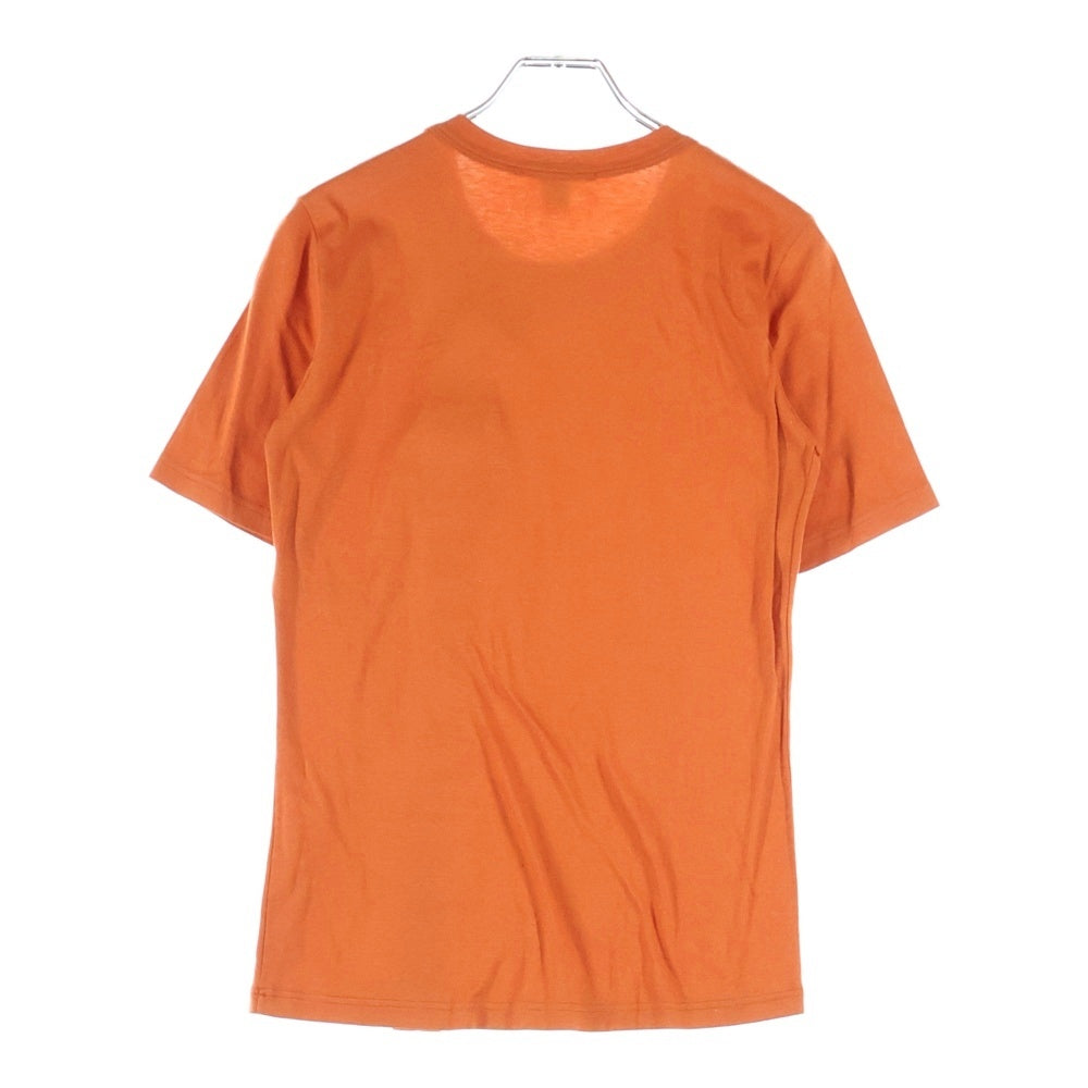 LOUIS VUITTON(ルイヴィトン) 09AW モノグラム チャーム ポケット クルーネック 半袖Tシャツ カットソー オレンジ レディース RW092W WPTS05 JB1