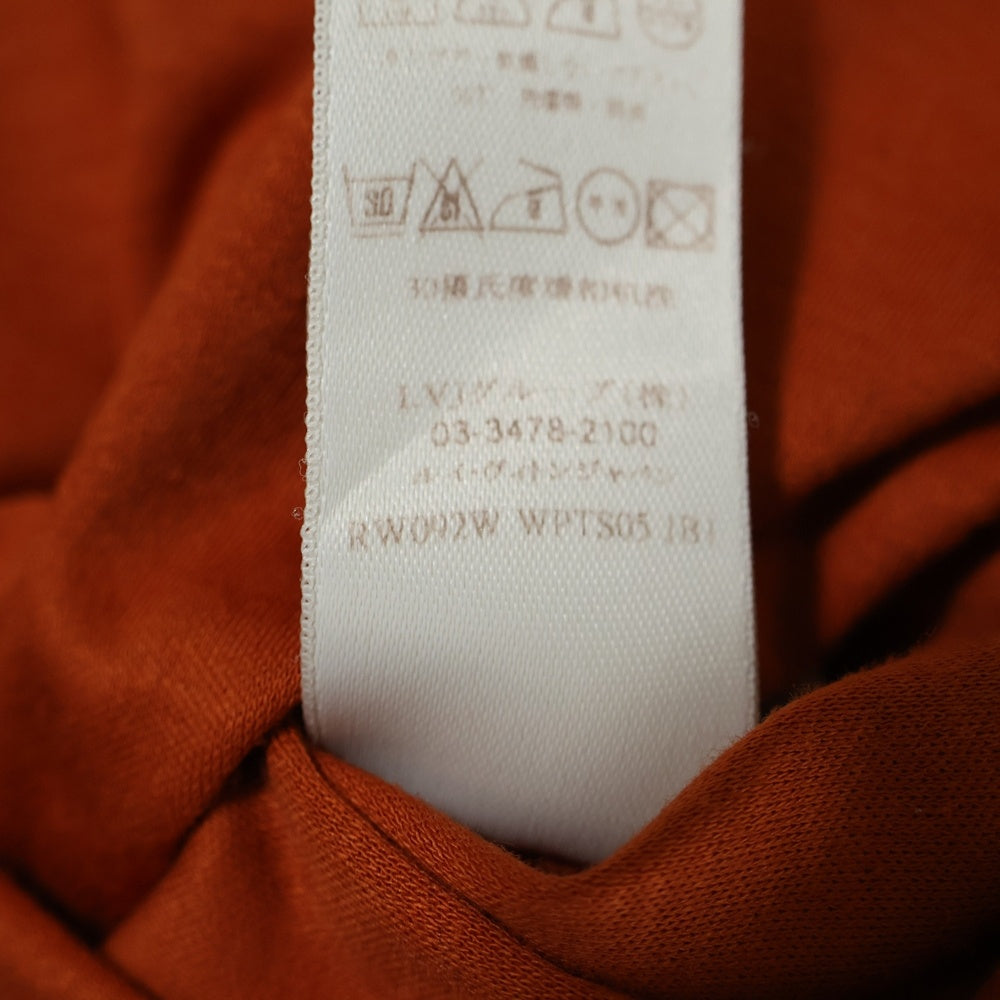 LOUIS VUITTON(ルイヴィトン) 09AW モノグラム チャーム ポケット クルーネック 半袖Tシャツ カットソー オレンジ レディース RW092W WPTS05 JB1