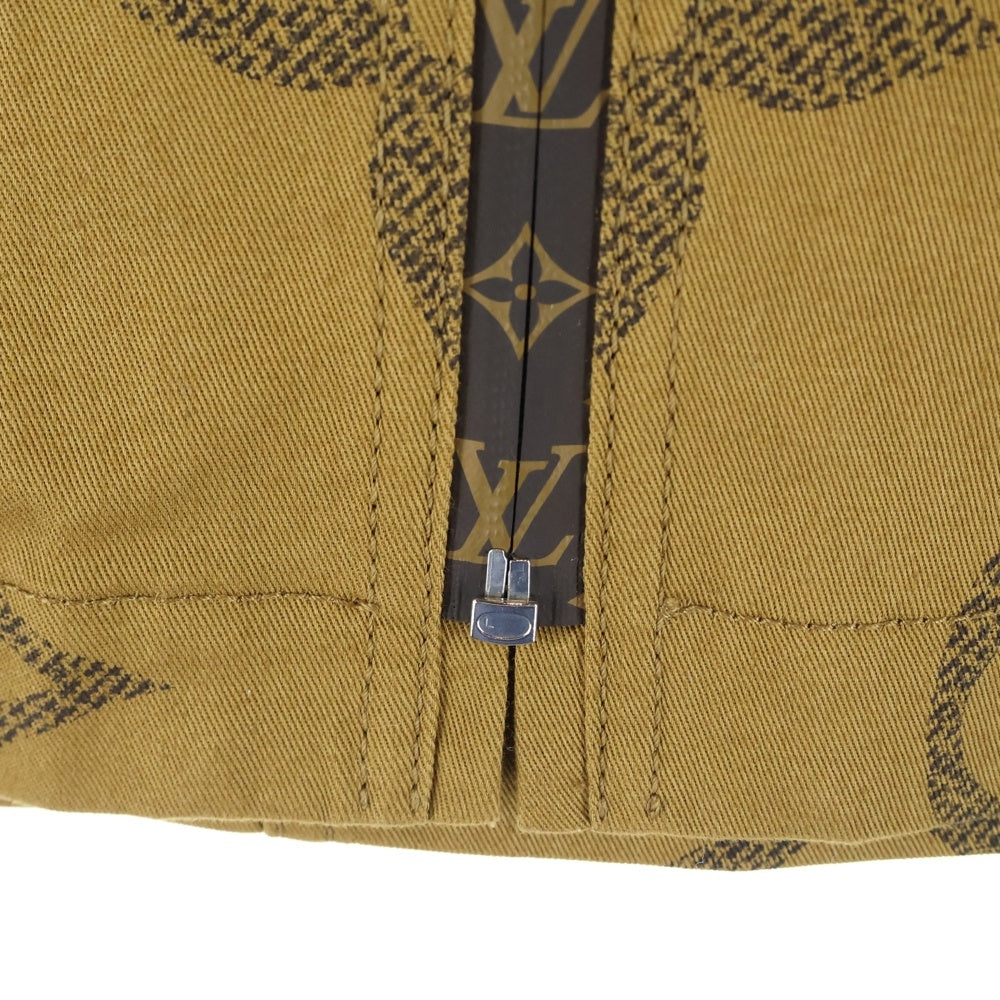 LOUIS VUITTON(ルイヴィトン) 19SS モノグラムジャイアント リバース 総柄 ジップデザイン ミニ スカート ブラウン レディース RW191B NYC FGJU77