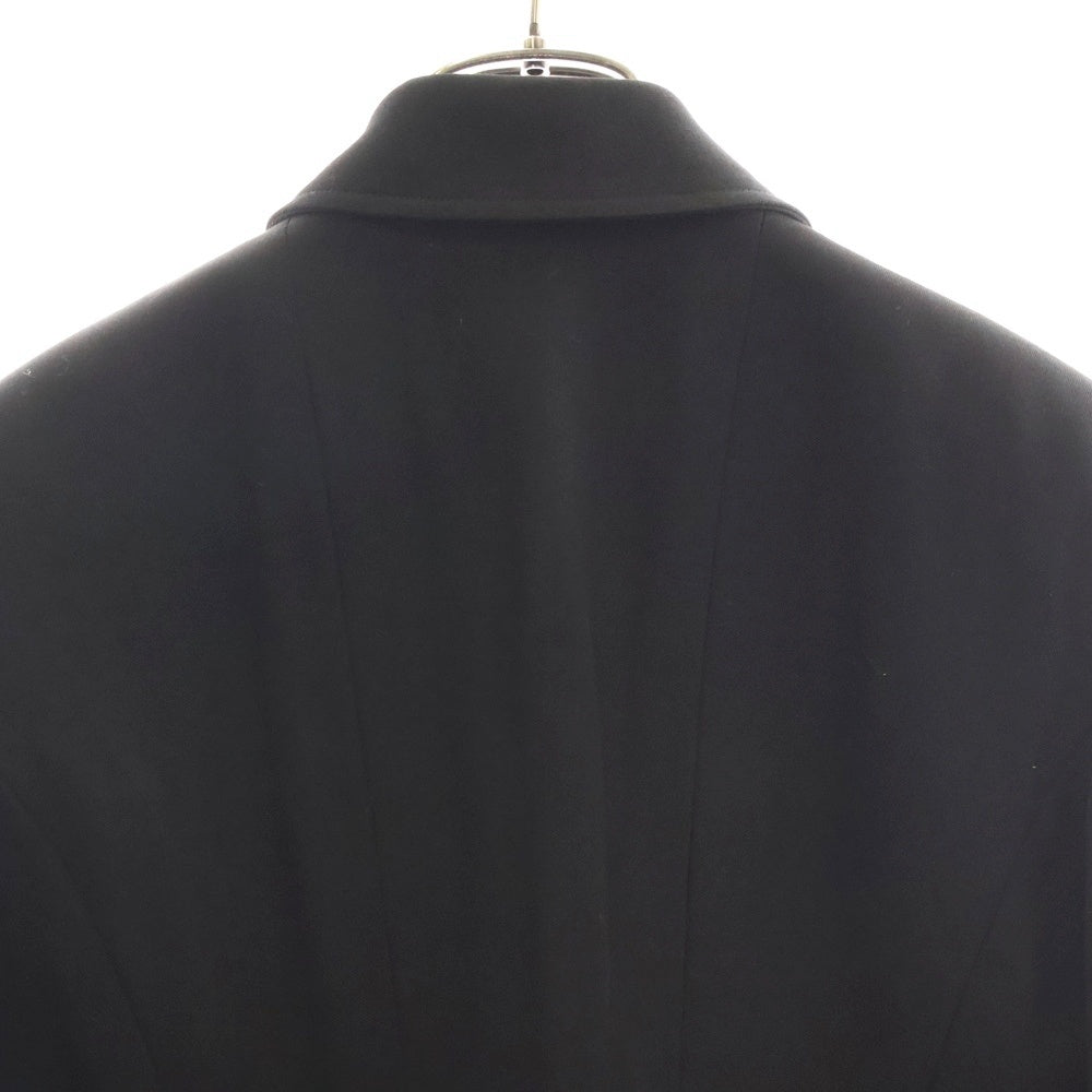 CHANEL(シャネル) ロゴボタン ウール 4B ピークドラペル テーラードジャケット ブラック レディース