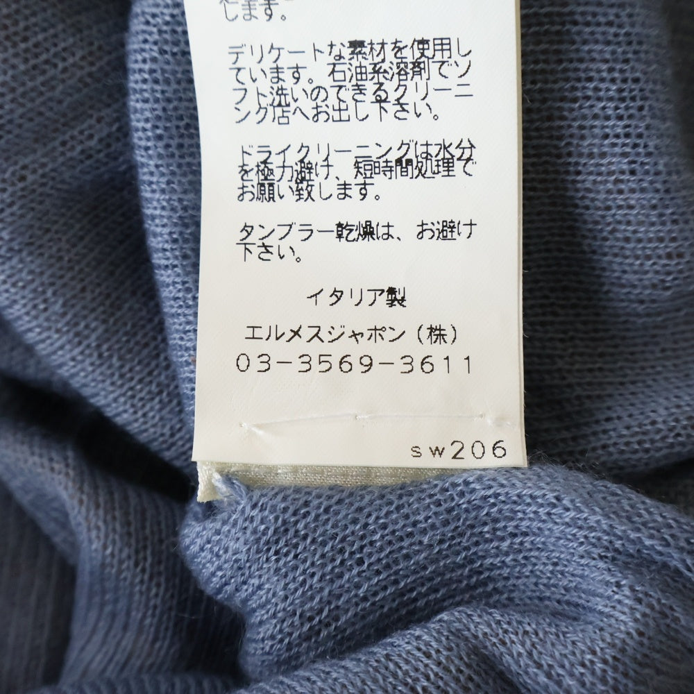 HERMES(エルメス) タートルネックカシミヤ長袖ニットセーター ブラウン sw206