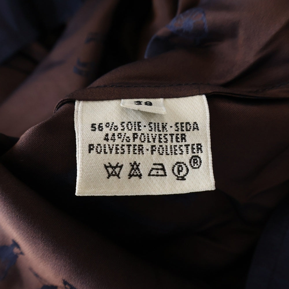 HERMES(エルメス) 総柄 ジャケット Nouvelle Caledonie 長袖 ヴィンテージ マルチカラー シルク レディース