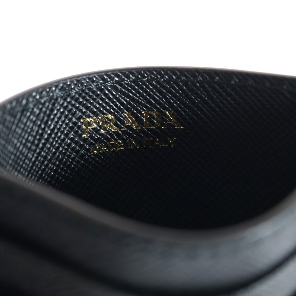 PRADA(プラダ) サフィアーノ カードケース パスケース トライアングルロゴ ブラック レザー 1MC208