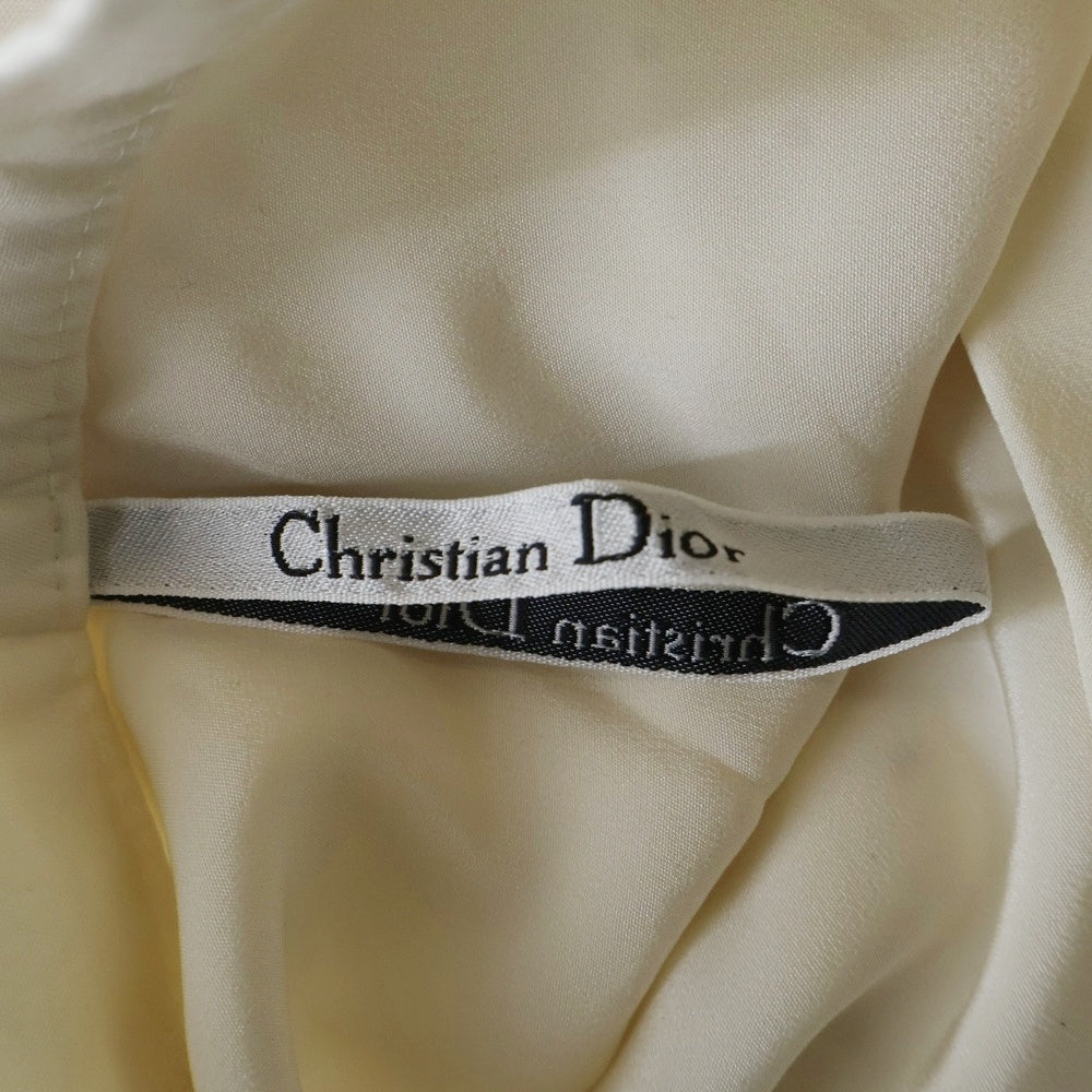 Christian Dior(クリスチャンディオール) シルク混 コットン キュロット ミニ スカート ショート ハーフパンツ ショーツ ホワイト レディース 7C21402A1336