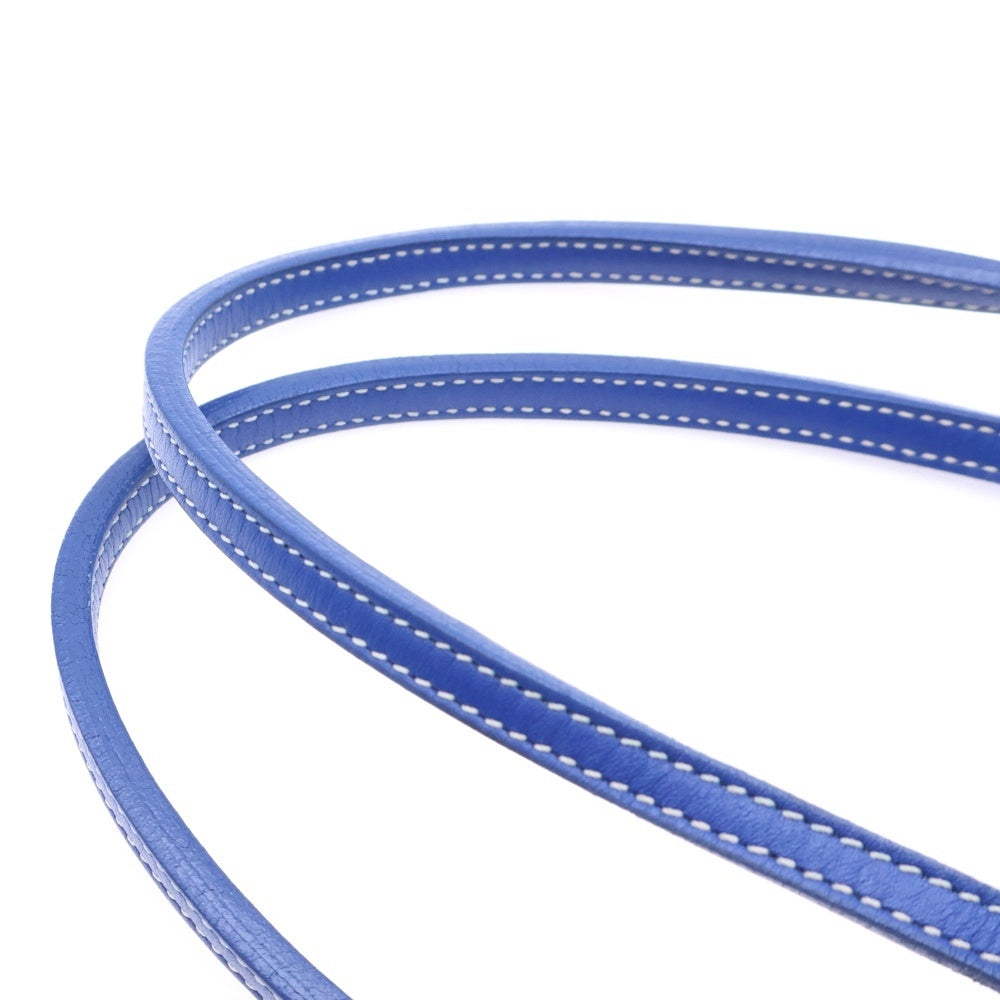 GOYARD(ゴヤール) サンルイ ジュニア ポーチ付ミニトートバッグ レザーハンドバッグ ブルー