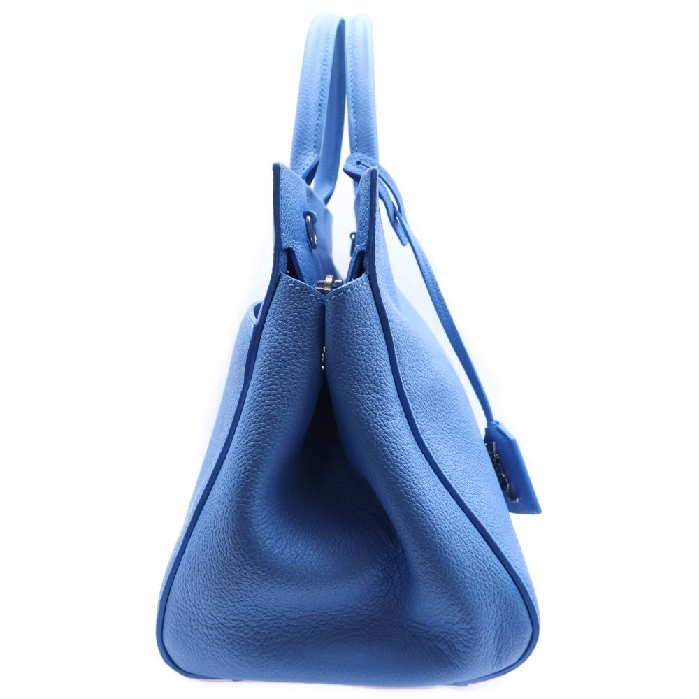 SAINT LAURENT PARIS(サンローランパリ) カバリヴゴーシュ 2way ハンドバッグ ショルダーバッグ ブルー レザー 400413