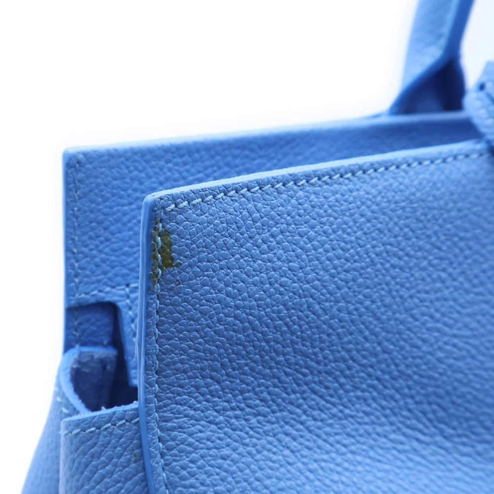 SAINT LAURENT PARIS(サンローランパリ) カバリヴゴーシュ 2way ハンドバッグ ショルダーバッグ ブルー レザー 400413