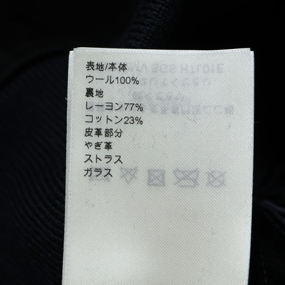 LOUIS VUITTON(ルイヴィトン) 25AW Mixed Leather Varsity Blouson ミックス スエードレザー モノグラムフラワー刺繍 ラインストーンロゴ バーシティー ブルゾン RM252MV SGS HTL01E