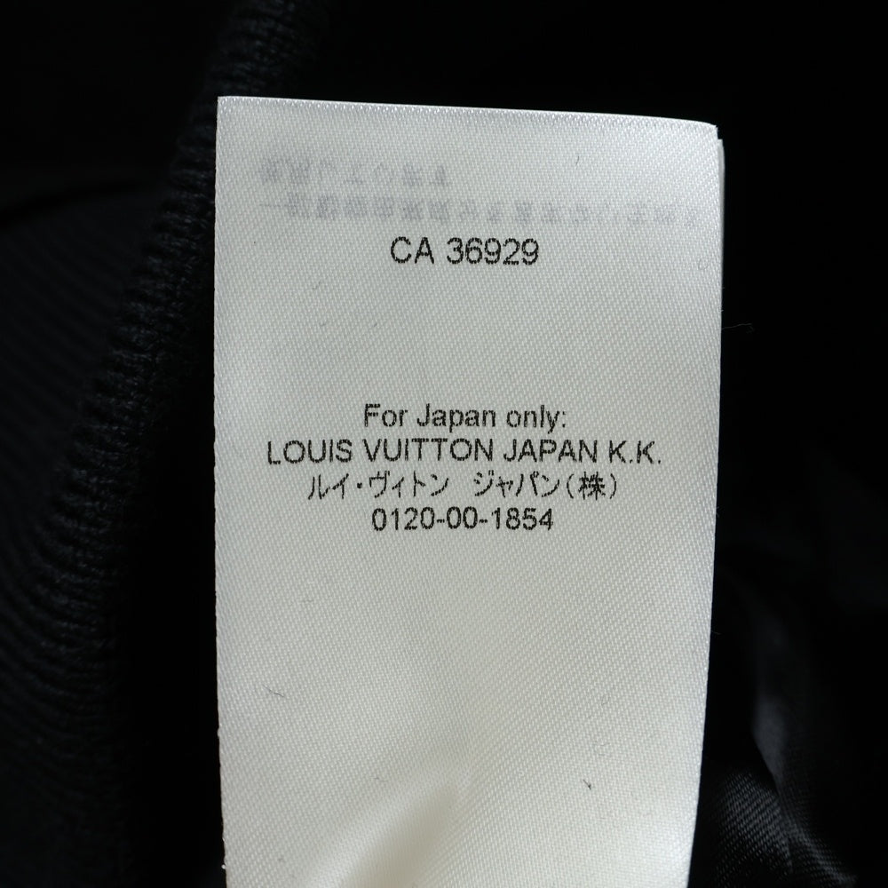 LOUIS VUITTON(ルイヴィトン) 25AW Mixed Leather Varsity Blouson ミックス スエードレザー モノグラムフラワー刺繍 ラインストーンロゴ バーシティー ブルゾン RM252MV SGS HTL01E