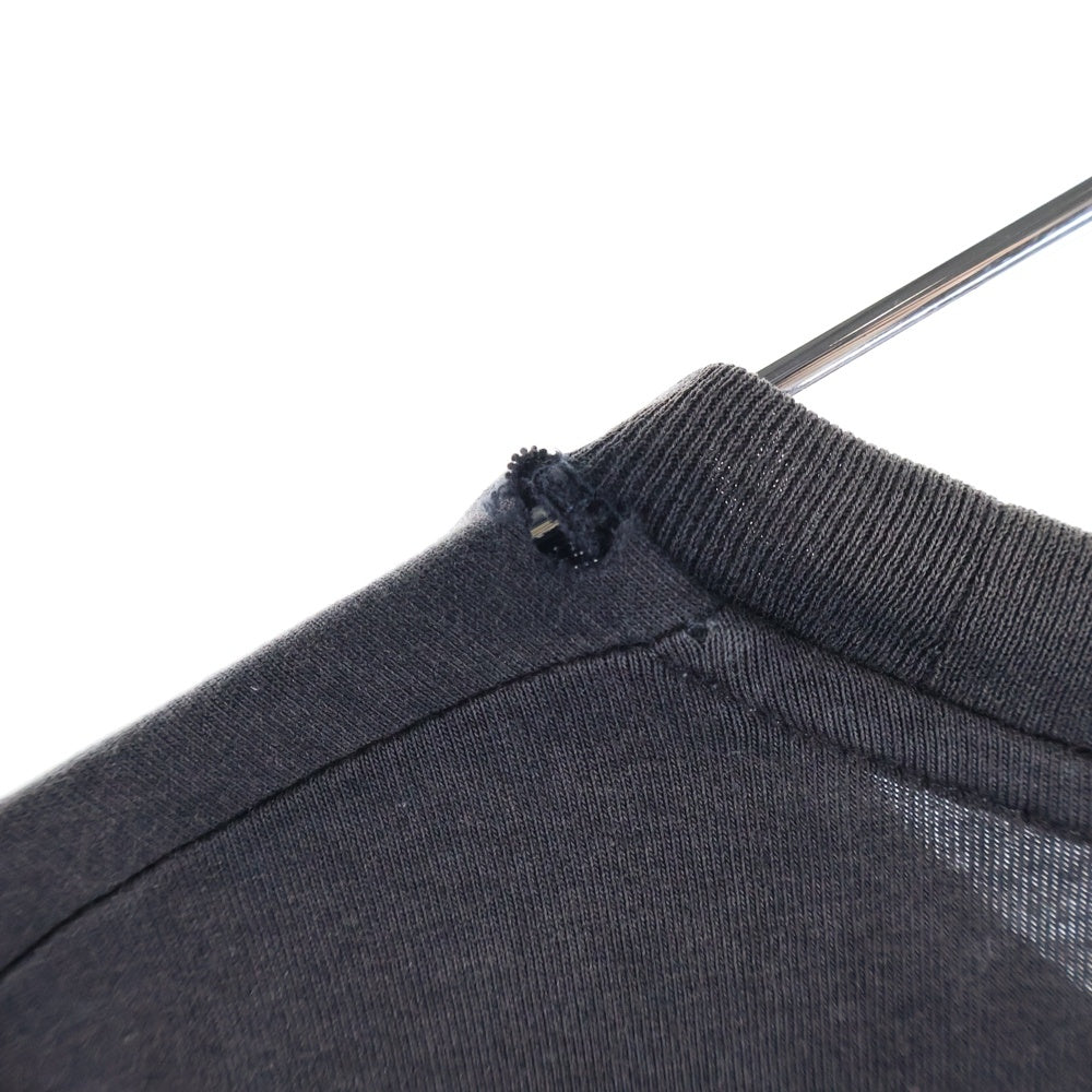 Dior HOMME(ディオールオム) 18SS ローズ 薔薇 フォトグラフィック ロゴプリント クルーネック 半袖Tシャツ カットソー ブラック 733J603I6312