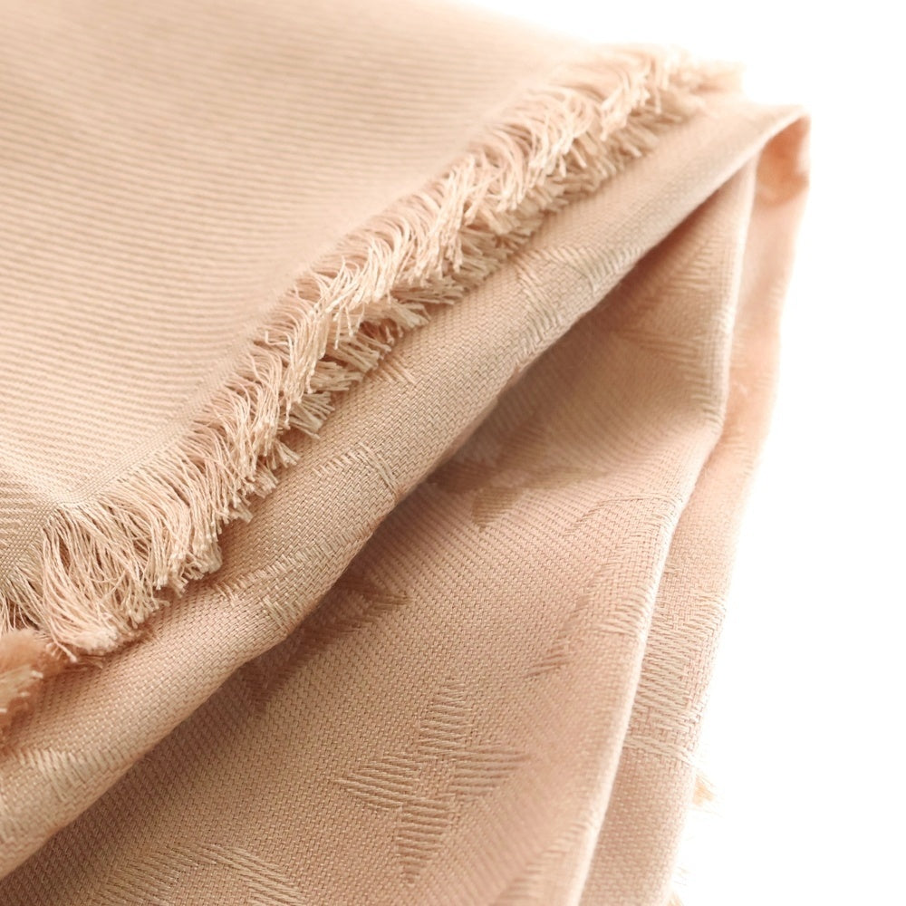 LOUIS VUITTON(ルイヴィトン) ショール・モノグラム ピンク シルク×ウール M76875