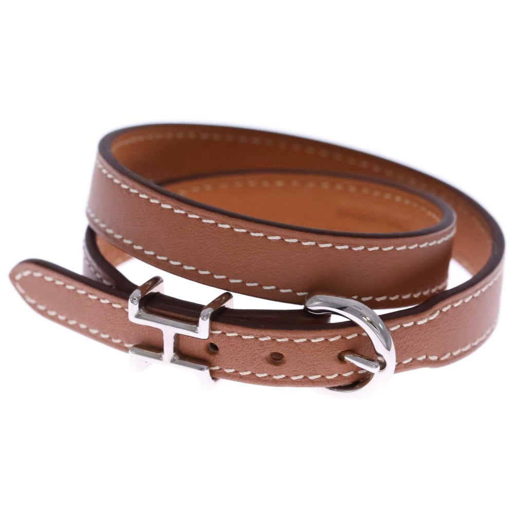HERMES(エルメス) トレンチブレスレット ゴールド シルバー金具 B刻印