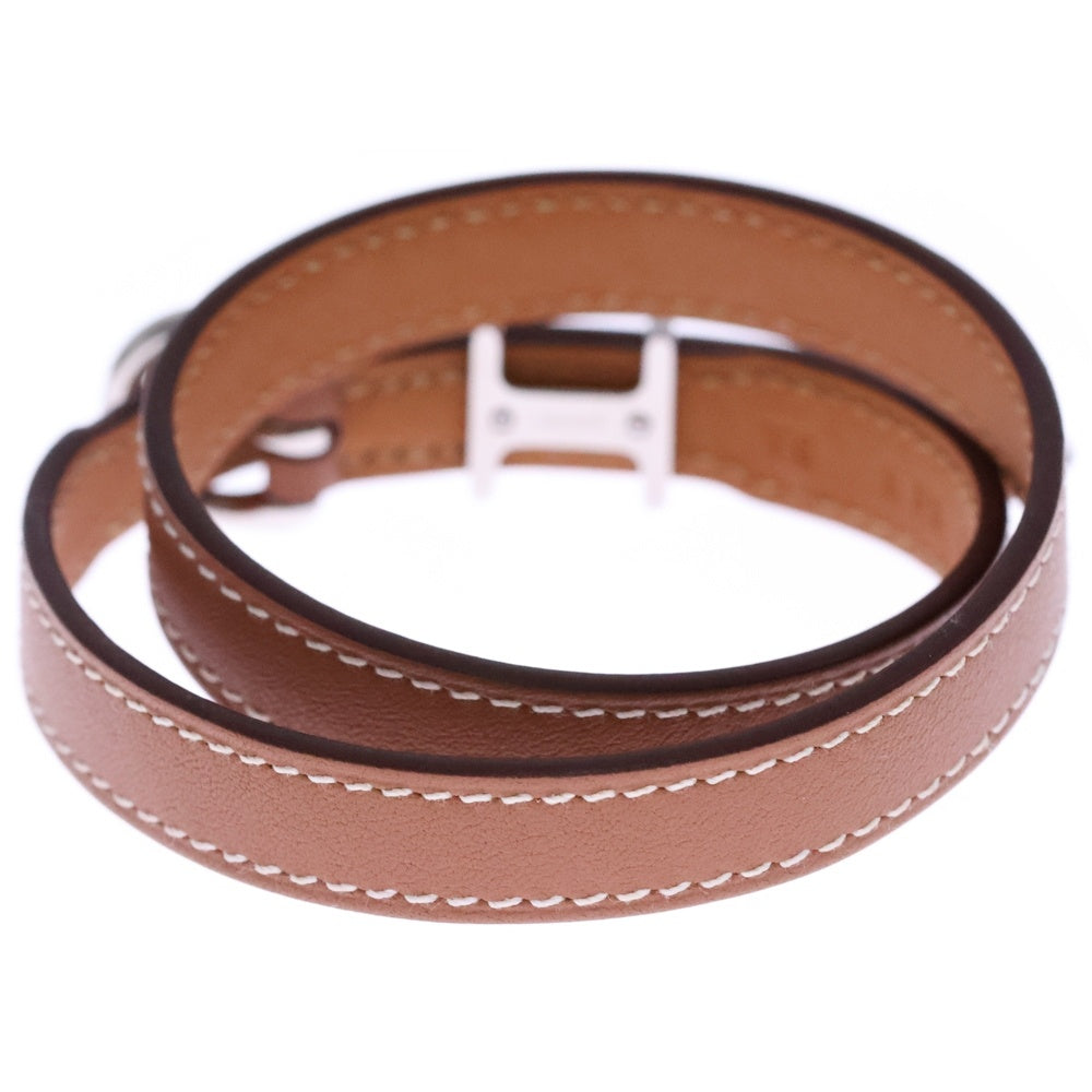 HERMES(エルメス) トレンチブレスレット ゴールド シルバー金具 B刻印