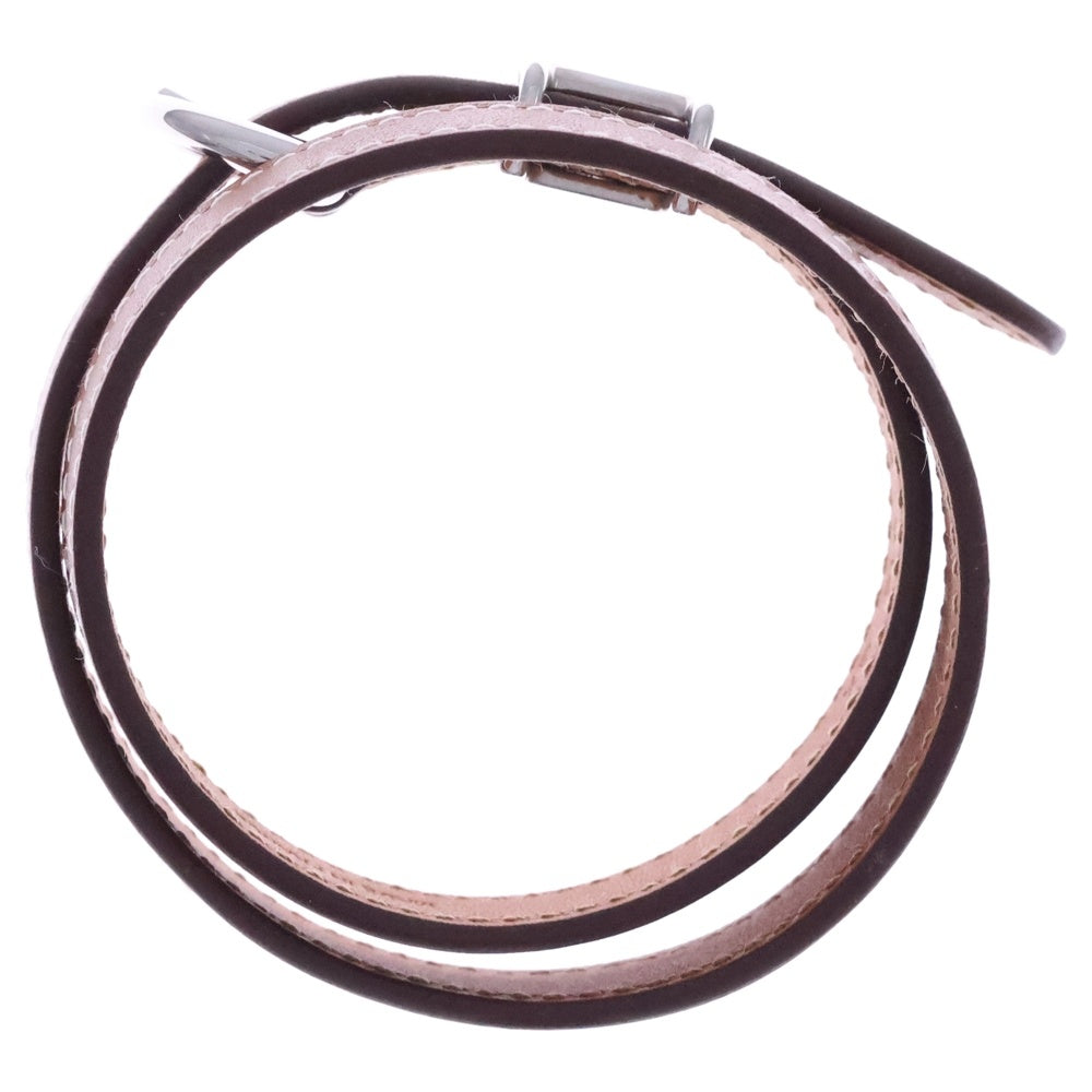 HERMES(エルメス) トレンチブレスレット ゴールド シルバー金具 B刻印