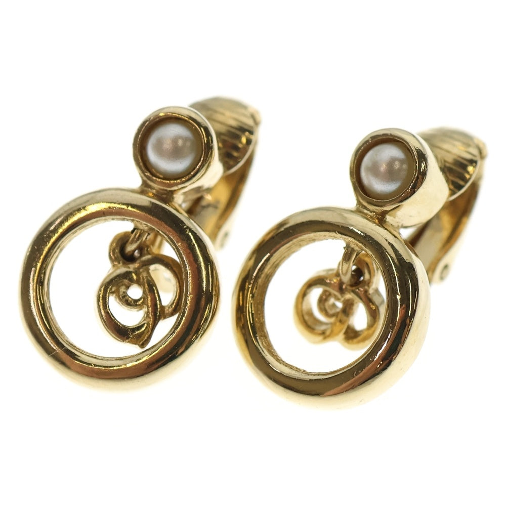Christian Dior(クリスチャンディオール) パールイヤリング ゴールド GP