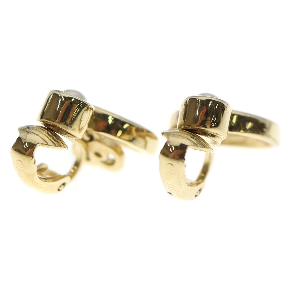 Christian Dior(クリスチャンディオール) パールイヤリング ゴールド GP