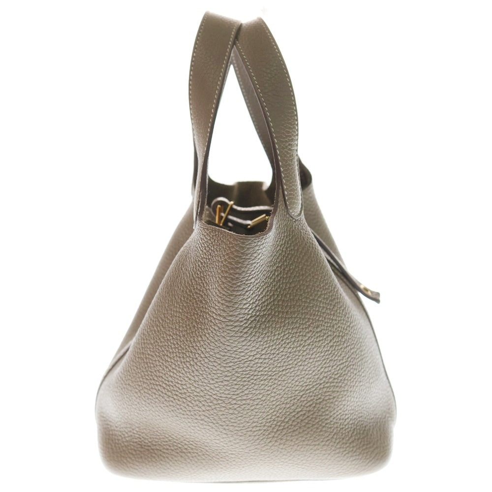 HERMES(エルメス) ピコタンロックPM ハンドバッグ トリヨン ゴールド金具 エトゥープ Y刻印