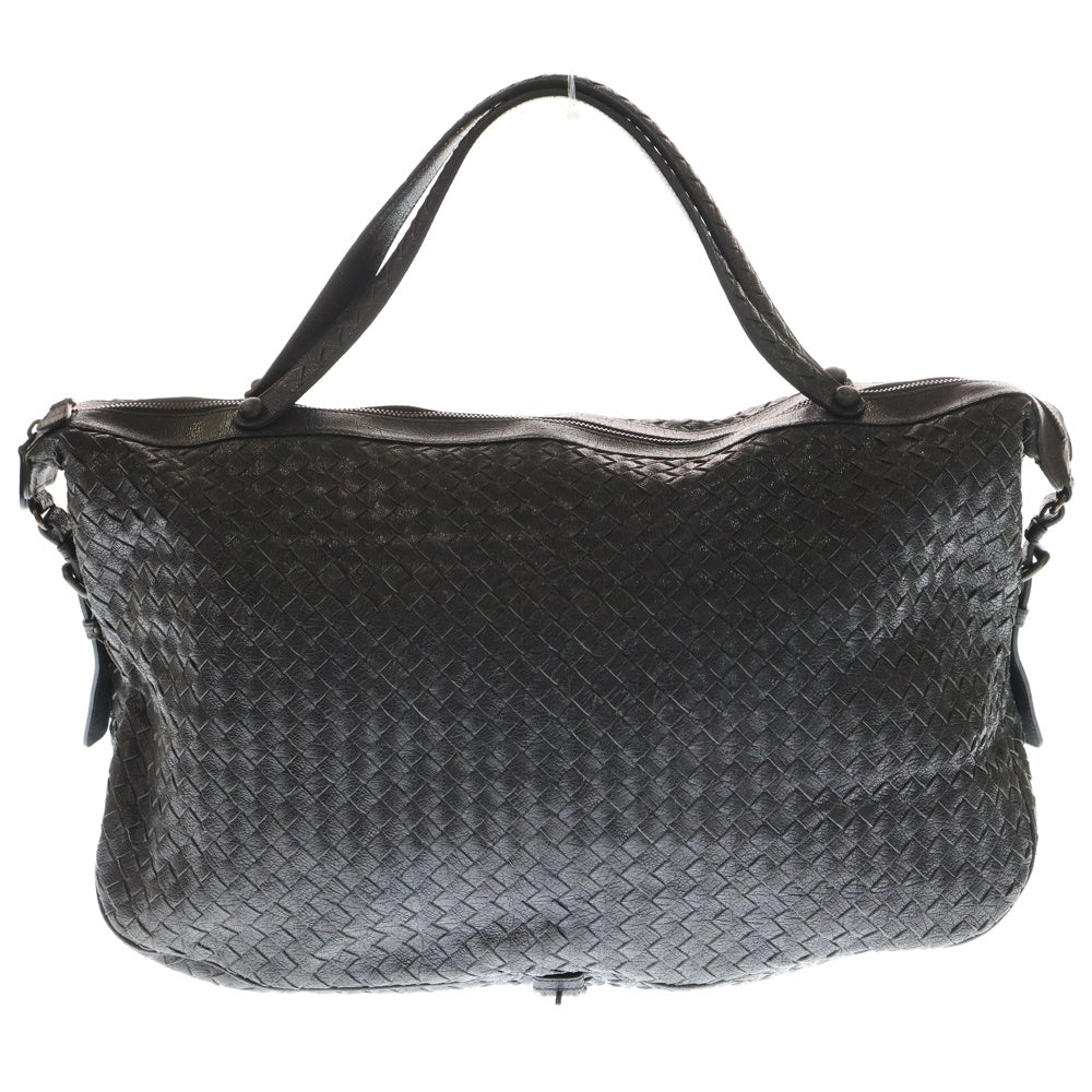 BOTTEGA VENETA(ボッテガヴェネタ) イントレチャート ハンドバッグ ブラック レザー