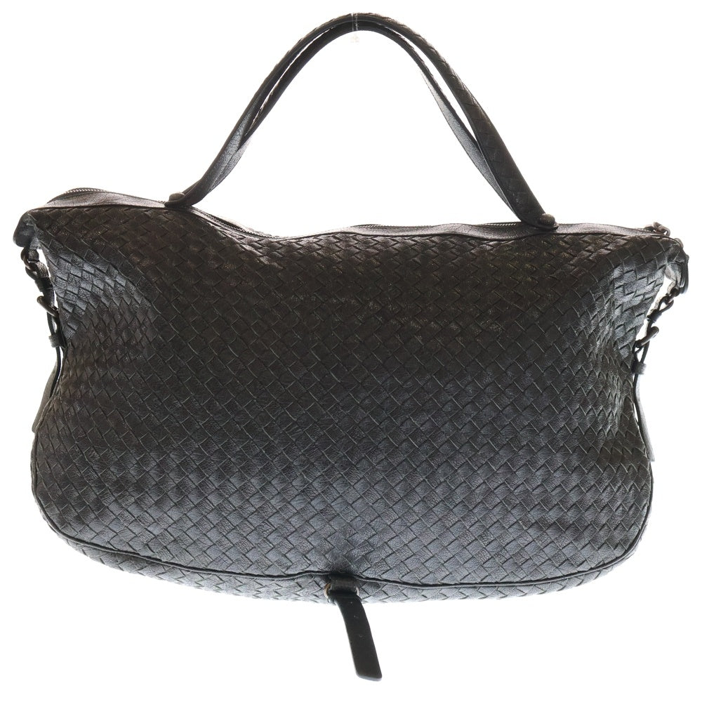 BOTTEGA VENETA(ボッテガヴェネタ) イントレチャート ハンドバッグ ブラック レザー