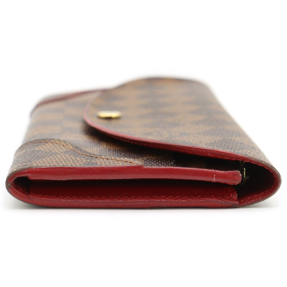 LOUIS VUITTON(ルイヴィトン) ダミエ ポルトフォイユ・カイサ 二つ折り財布 ブラウン PVCレザー ロングウォレット N61221