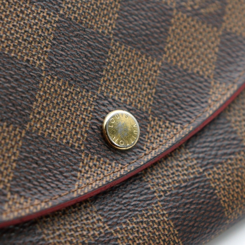 LOUIS VUITTON(ルイヴィトン) ダミエ ポルトフォイユ・カイサ 二つ折り財布 ブラウン PVCレザー ロングウォレット N61221