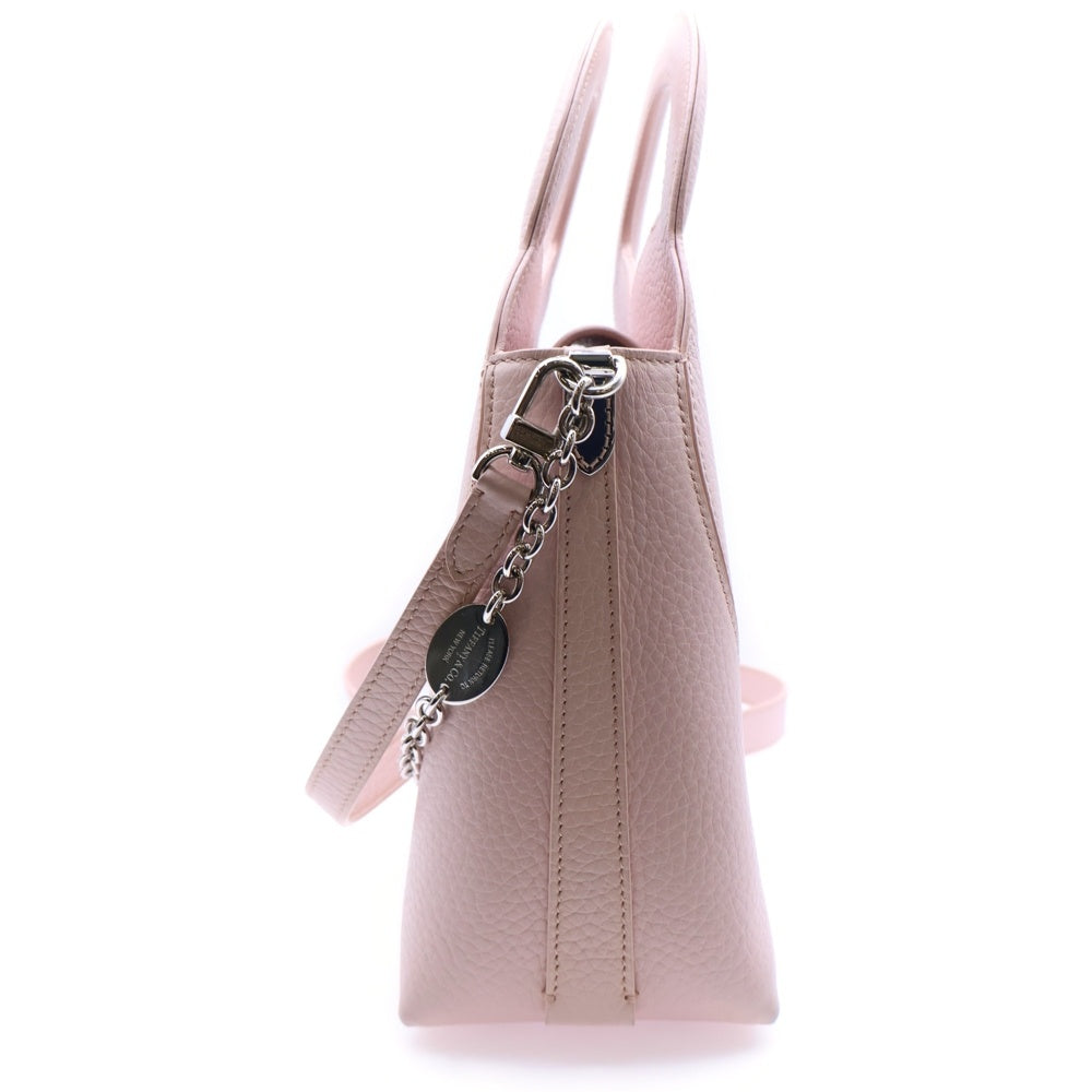 TIFFANY & Co.(ティファニー) リターントゥティファニー 2WAYハンドバッグ ショルダーバッグ チェーンバッグ ピンク レザー シルバー金具