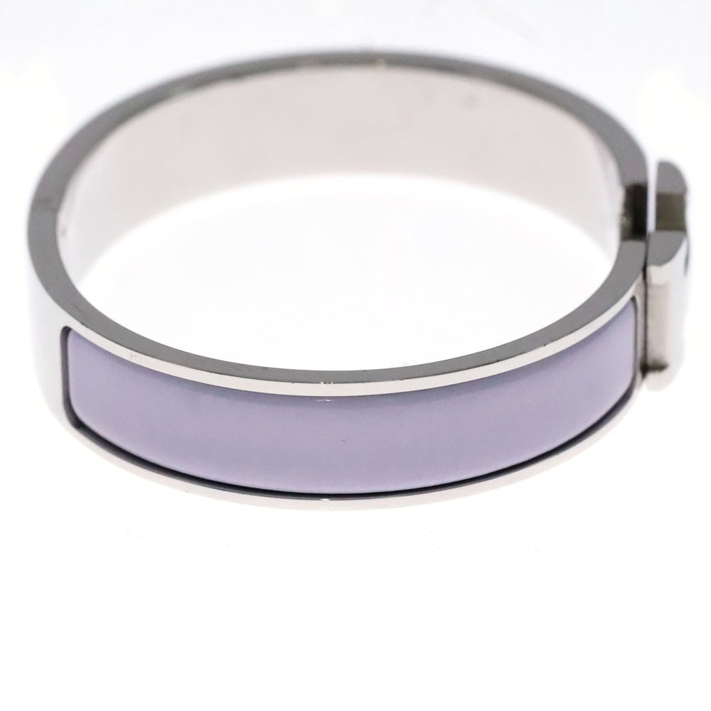 HERMES(エルメス) クリッククラックPM バングル ブレスレット パープル×シルバー メタル