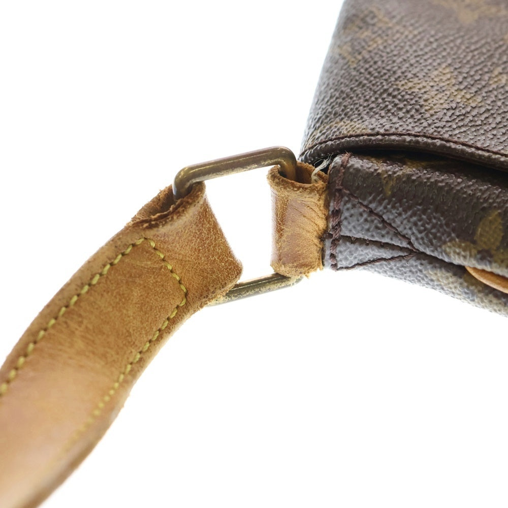 LOUIS VUITTON(ルイヴィトン) モノグラム ミュゼットサルサ ショルダーバッグ ブラウン レザー×PVC M51258 ゴールド金具