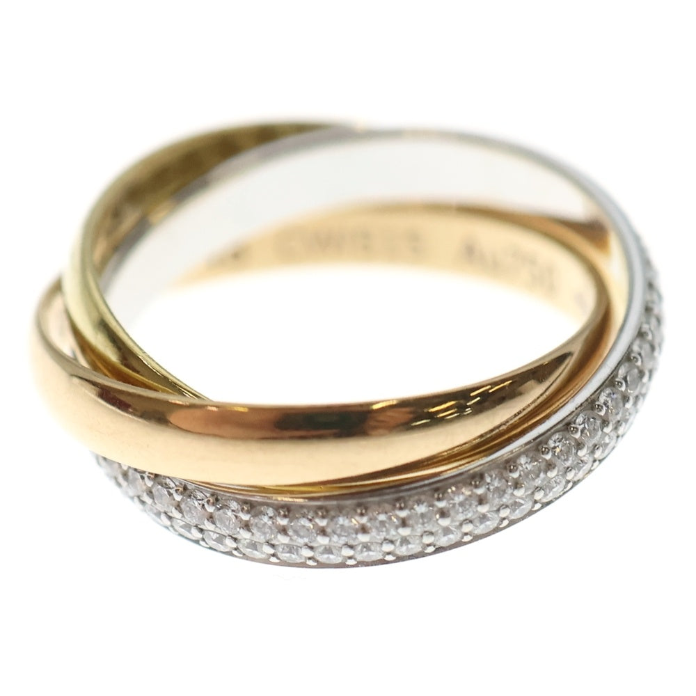 Cartier(カルティエ) トリニティ パヴェダイヤ スモール リング Au750 K18 YG/PG/WG ゴールド 指輪