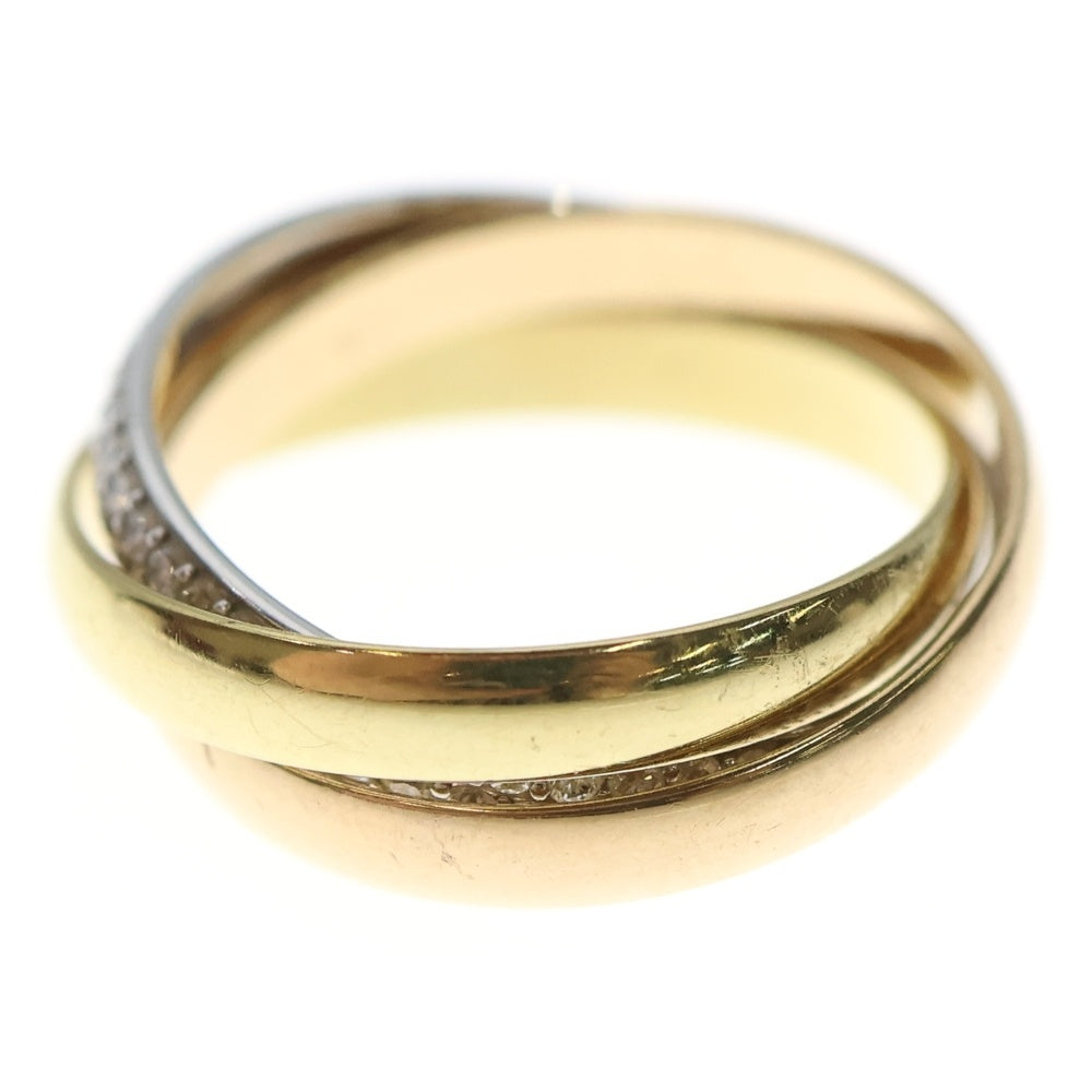 Cartier(カルティエ) トリニティ パヴェダイヤ スモール リング Au750 K18 YG/PG/WG ゴールド 指輪