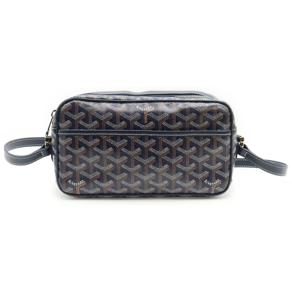 GOYARD(ゴヤール) カップヴェールPM ショルダーバッグ ミニバッグ ネイビー PVC×レザー シルバー金具