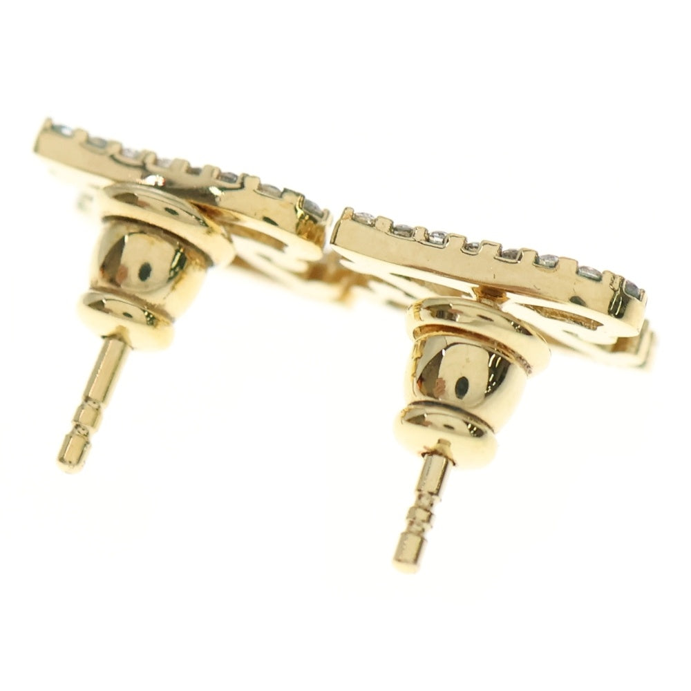 FENDI(フェンディ) FFロゴ ラインストーン ピアス ゴールド GP