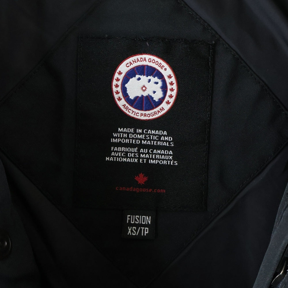 CANADA GOOSE(カナダグース) WYNDHAM PARKA ウィンダム パーカー ワッペンロゴ ジップアップ ダウンジャケット ブラック 3808MA