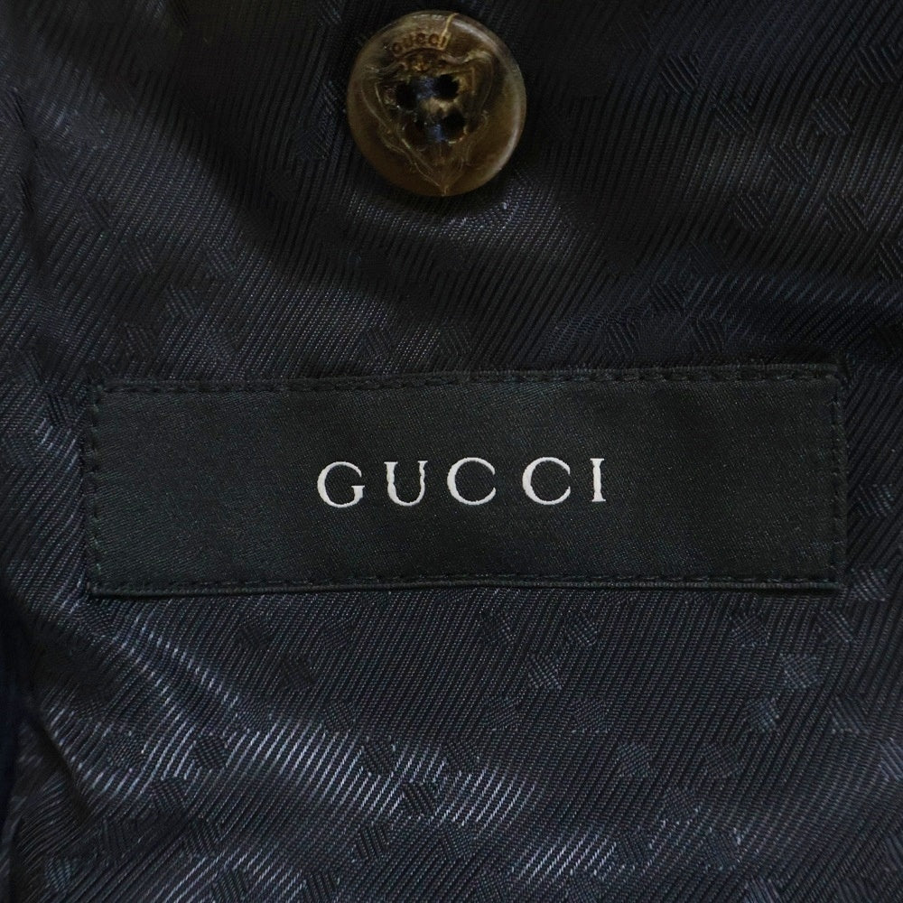 GUCCI(グッチ) コーデュロイ 2B テーラードジャケット ネイビー CTX75907G