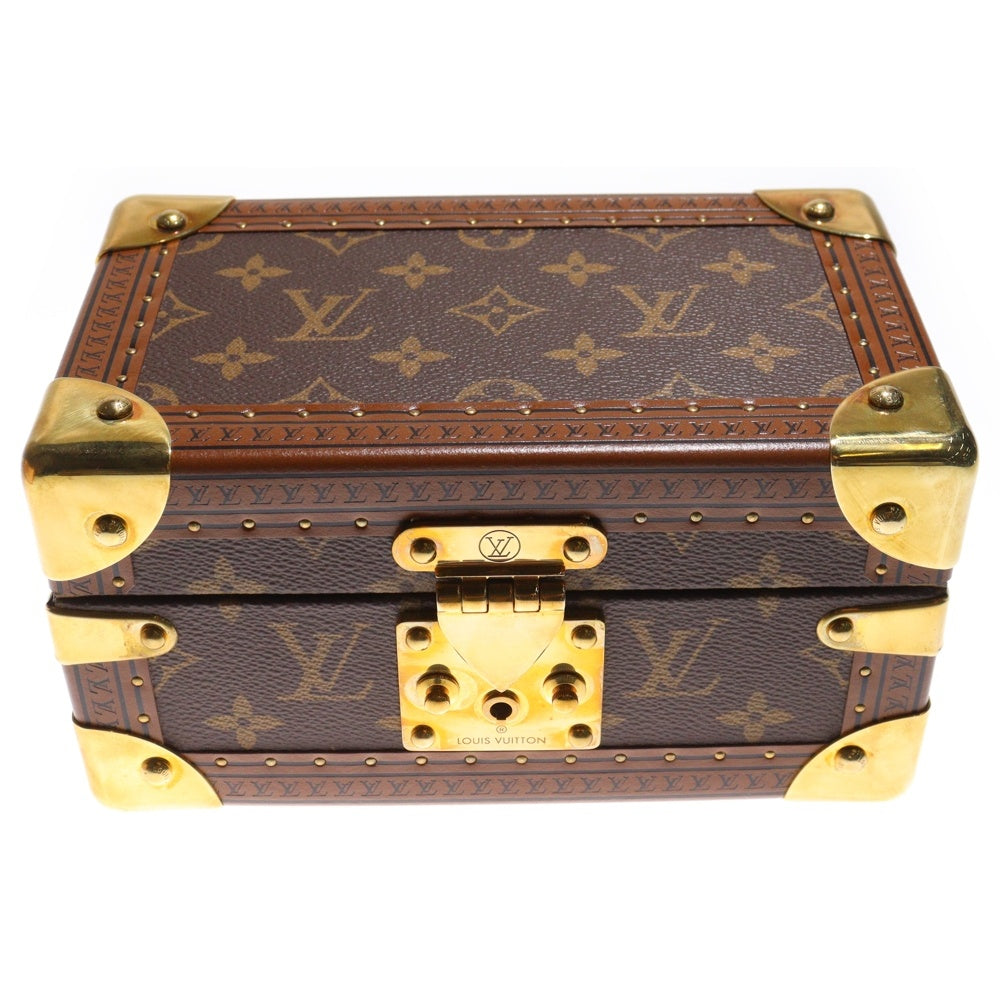 LOUIS VUITTON(ルイヴィトン) モノグラム コフレトレゾール20 ジュエリーボックス ケース ブラウン M20037 ゴールド金具 レディース