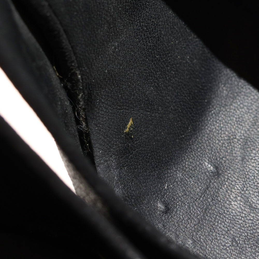 CHANEL(シャネル) ココマーク ロゴプレート スエードレザー ヒール ストラップ パンプス シューズ ブラック レディース G26890