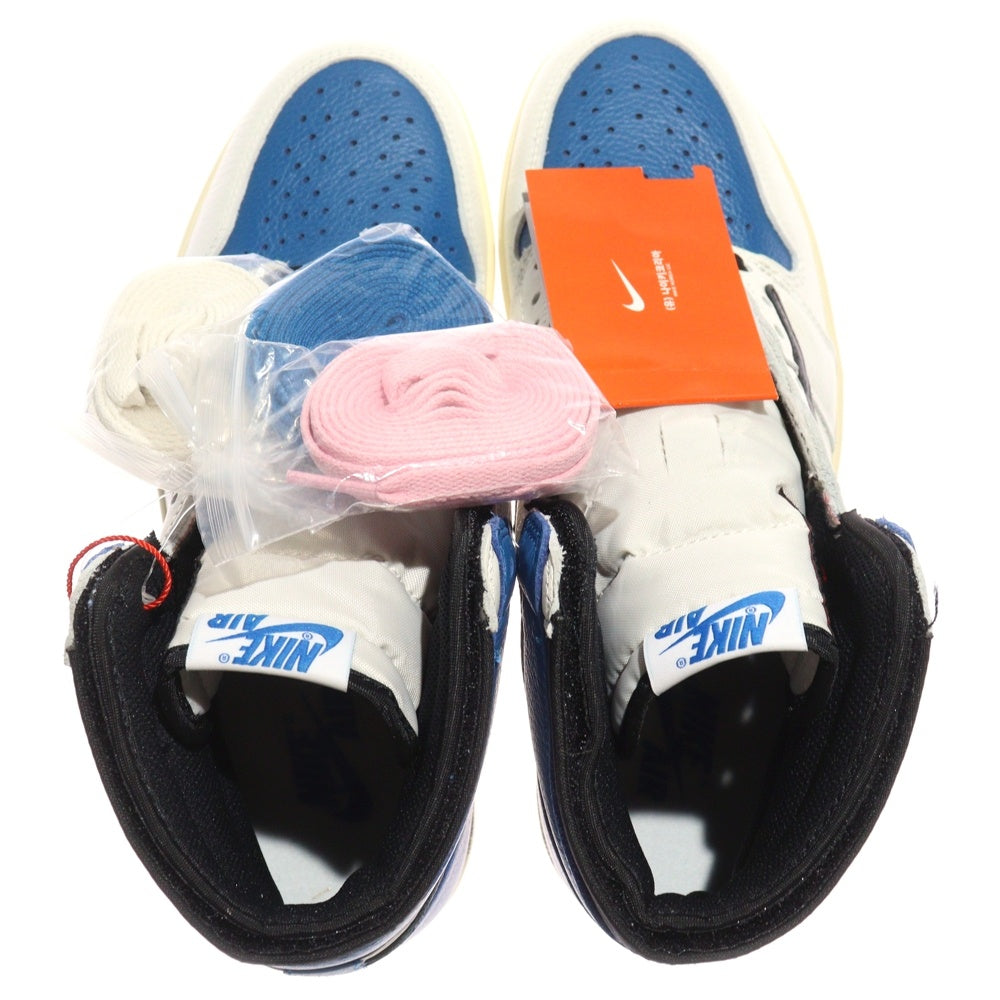 NIKE(ナイキ) ×TRAVIS SCOTT FRAGMENT AIR JORDAN 1 RETRO HIGH OG SP トラヴィススコット フラグメント エアジョーダン1 ハイカットスニーカー US8.5/26.5cm DH3227-105