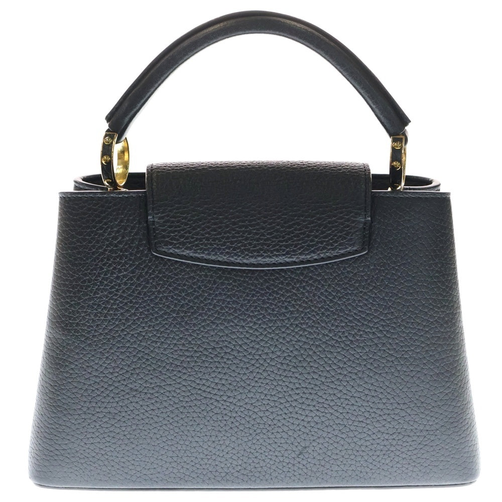 LOUIS VUITTON(ルイヴィトン) LV カプシーヌBB フラワースタッズ装飾 2way レザーハンドバッグ ショルダーバッグ ブラック M54311