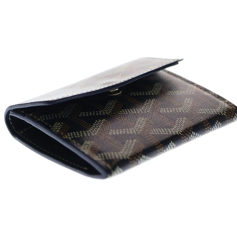 GOYARD(ゴヤール) マリニー コインケース 三つ折り財布 コンパクトウォレット ネイビー PVC シルバー金具