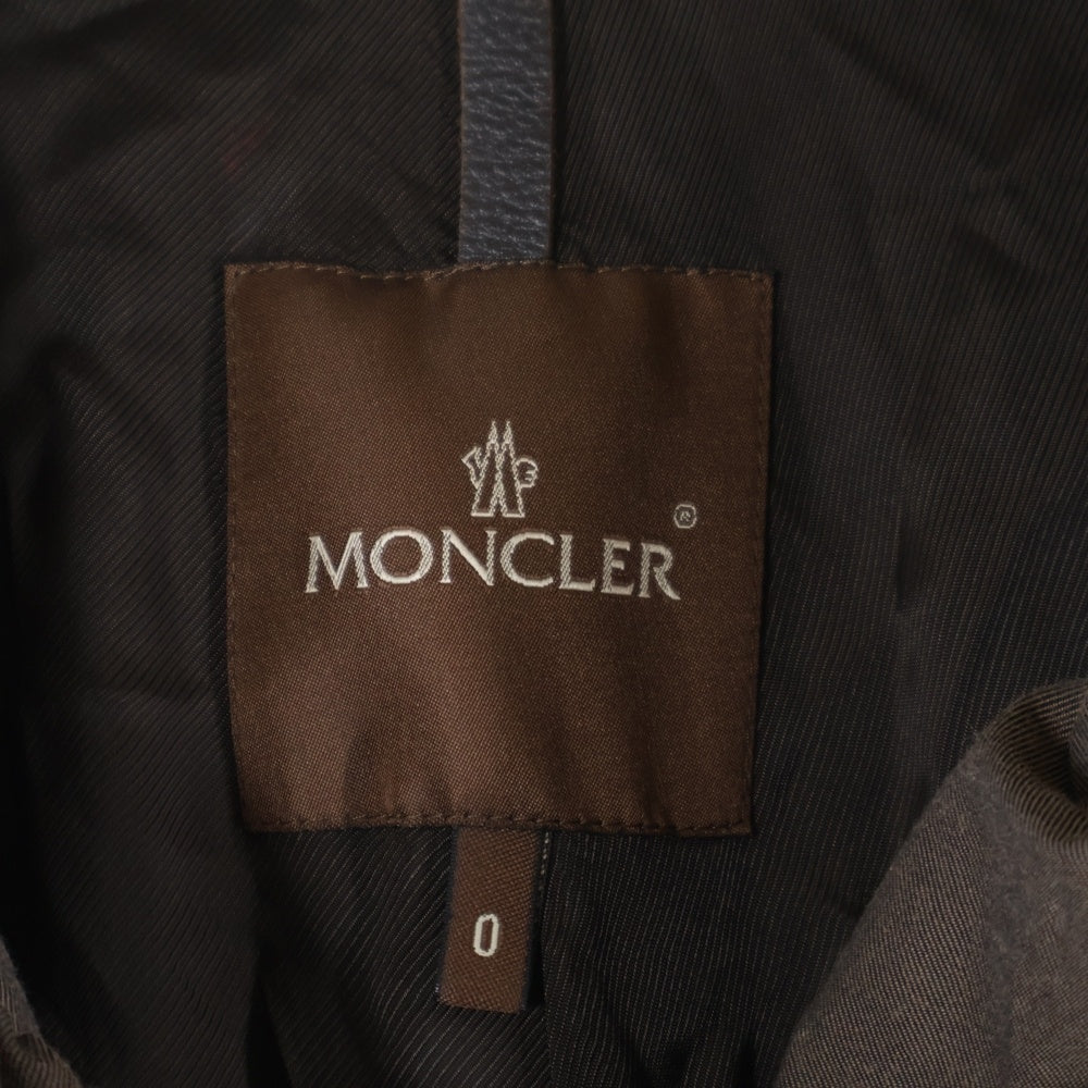 MONCLER(モンクレール) ギャザーカラー コットン チェスターコート ブラウン レディース 47100 00 54015