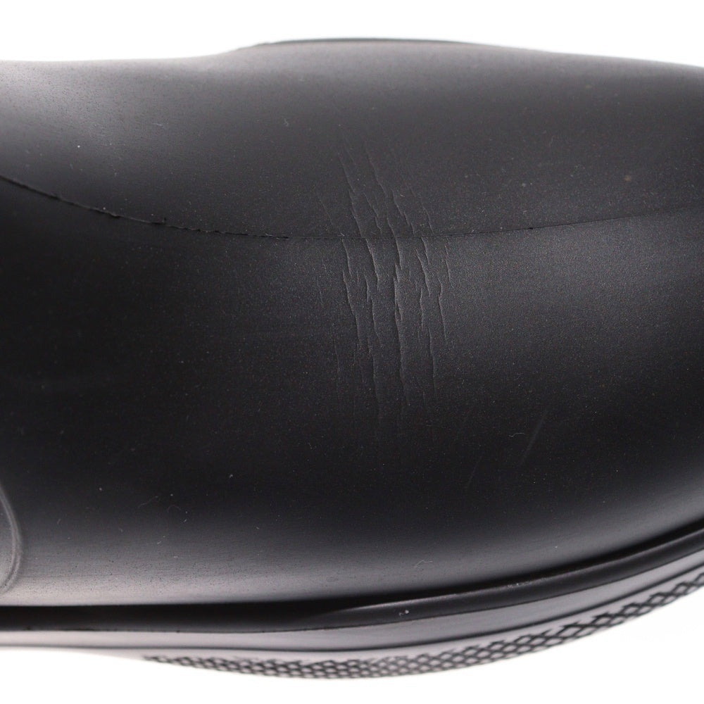 PRADA(プラダ) トライアングルロゴ ラバー ブーティー レイン ショートブーツ ブラック レディース 1T859M