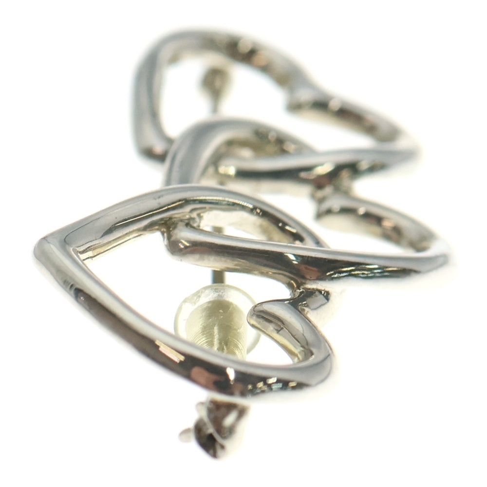 TIFFANY & Co.(ティファニー) ハートモチーフ 3連 ブローチ ピンバッジ シルバー SV