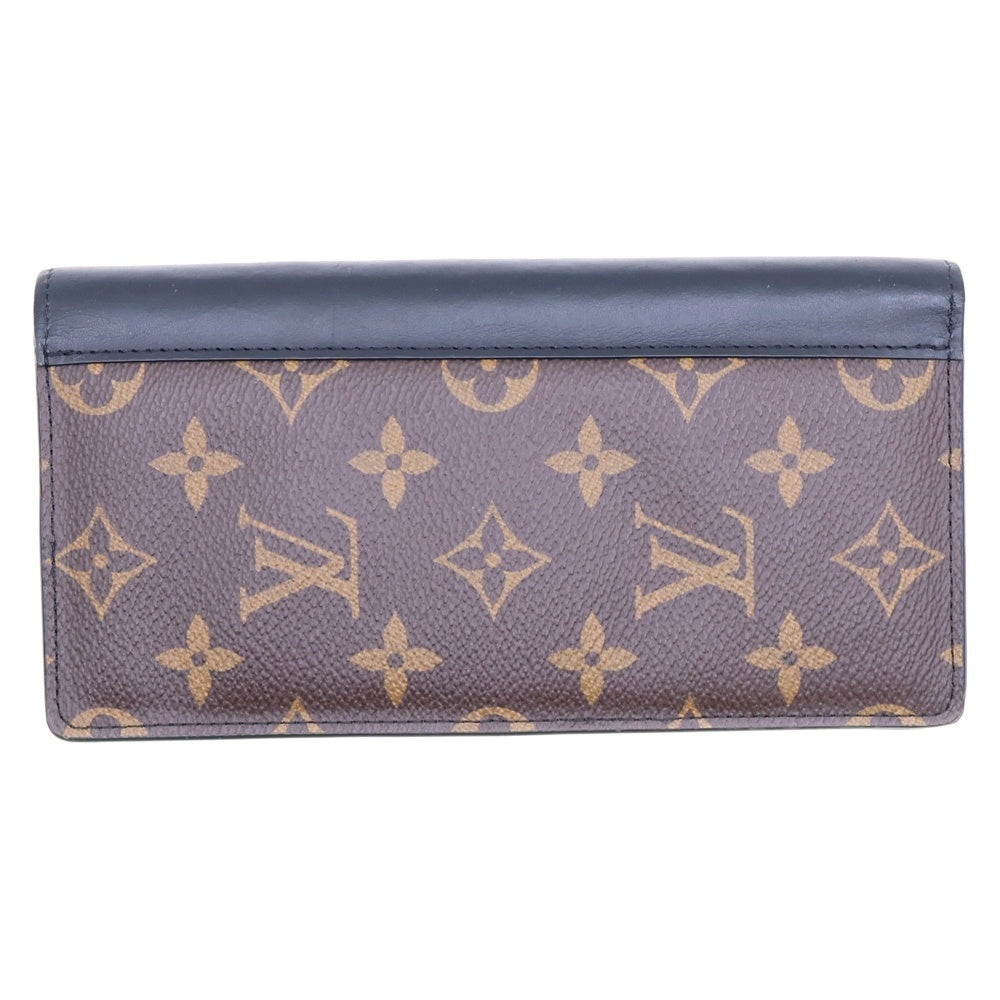 LOUIS VUITTON(ルイヴィトン) モノグラム マカサー ポルトフォイユブラザ ロングウォレット 長財布 カードケース ブラウン×ブラック レザー×PVC M69410