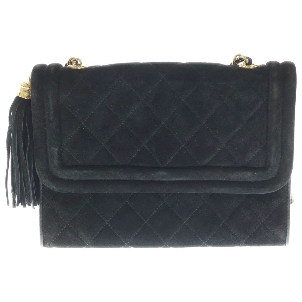 CHANEL(シャネル) マトラッセ ココマーク スエードレザー タッセル 