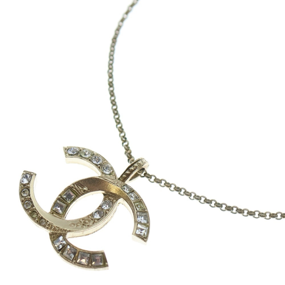 CHANEL(シャネル) ココマーク ラインストーンネックレス ペンダント