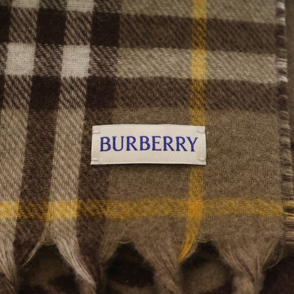BURBERRY(バーバリー) マフラー ブラウン カシミヤ チェック ストール レディース
