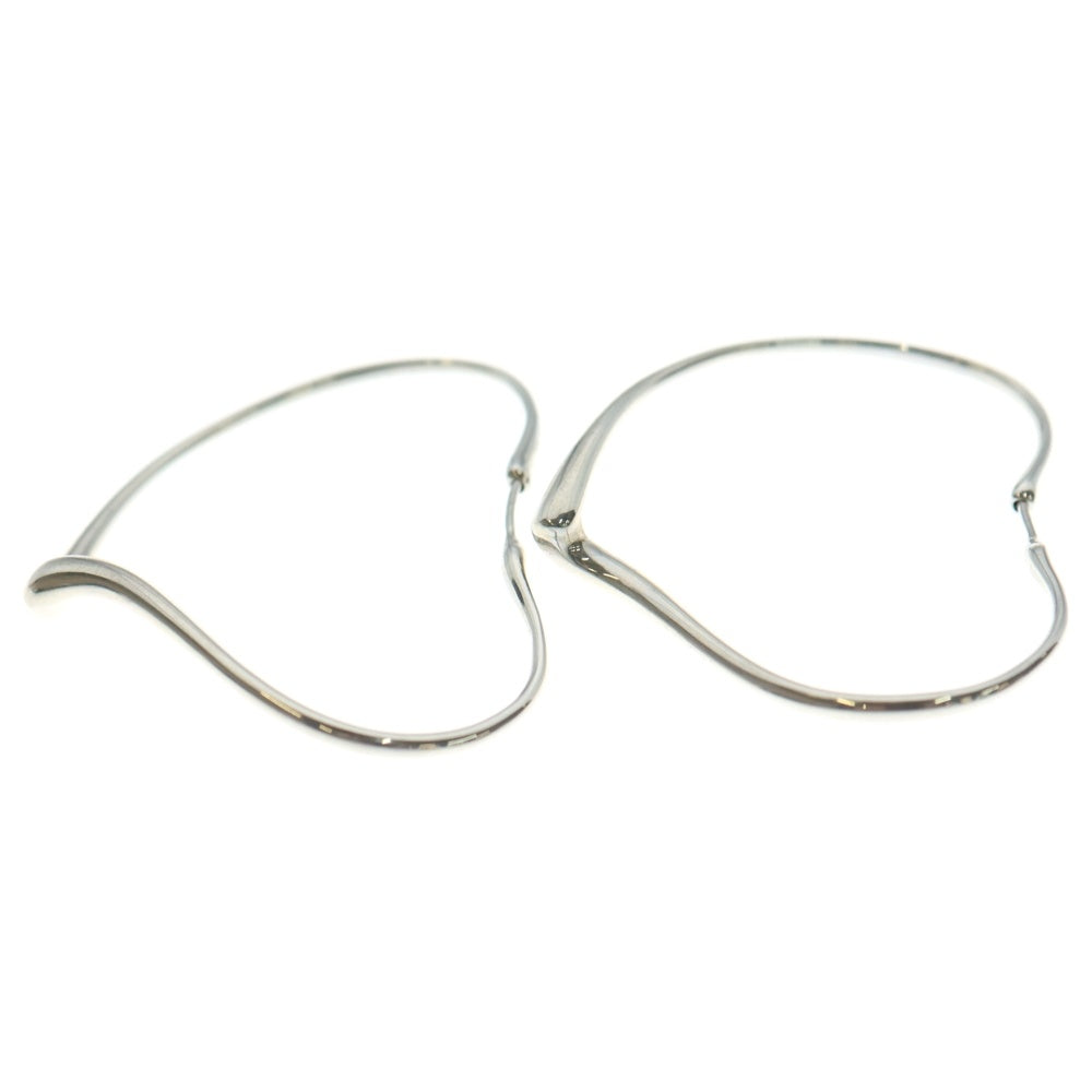 TIFFANY & Co.(ティファニー) オープンハート フープ ミディアム ピアス AG925シルバー