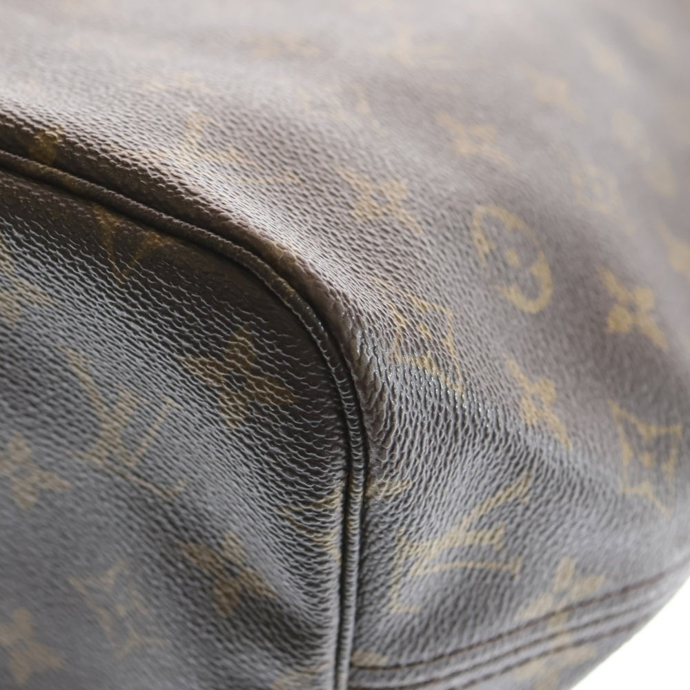 LOUIS VUITTON(ルイヴィトン) モノグラム ネヴァーフルPM トートバッグ ハンドバッグ ブラウン レザー×PVC M40155 ゴールド金具 レディース