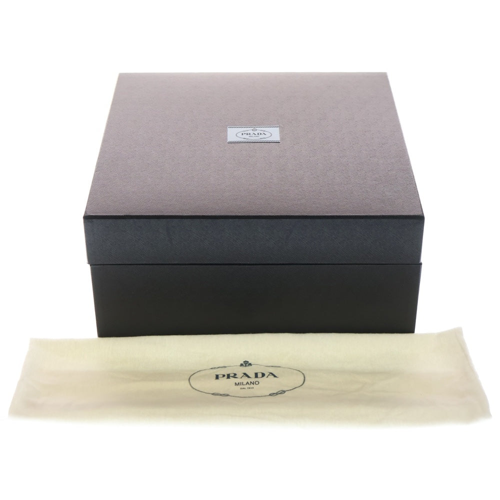 PRADA(プラダ) トライアングルロゴプレート サフィアーノ ガレリア レザーハンドバッグ レッド BN1786 レディース